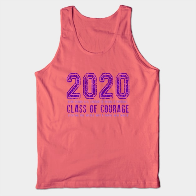 2020 Class of Courage - Purple Tank Top by Jitterfly